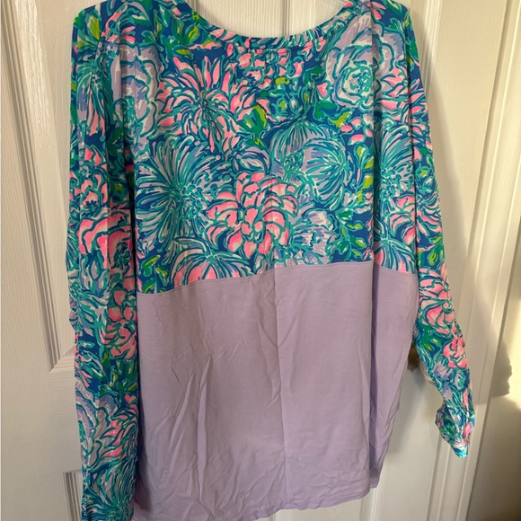 NWT Lilly Pulitzer Finn Top Size XXL Multi In Full Bloom - Picture 2 of 4